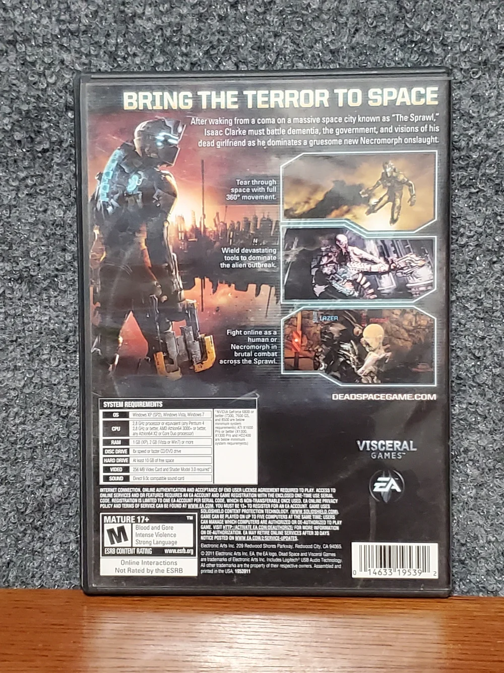 Dead Space 2 PC Game Discs & Case - Blue/Black Artwork